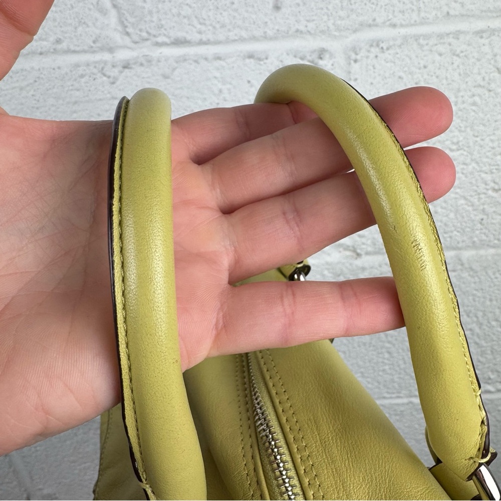 Coach Ashley Satchel Leather Bag – Key Lime Green - Picture 8 of 14